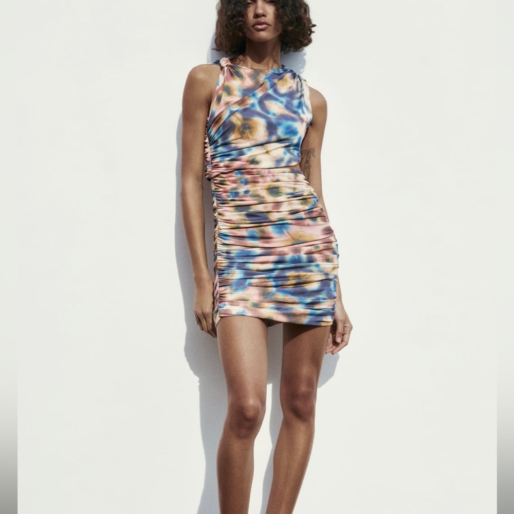 2914/187 Zara Cut out printed dress